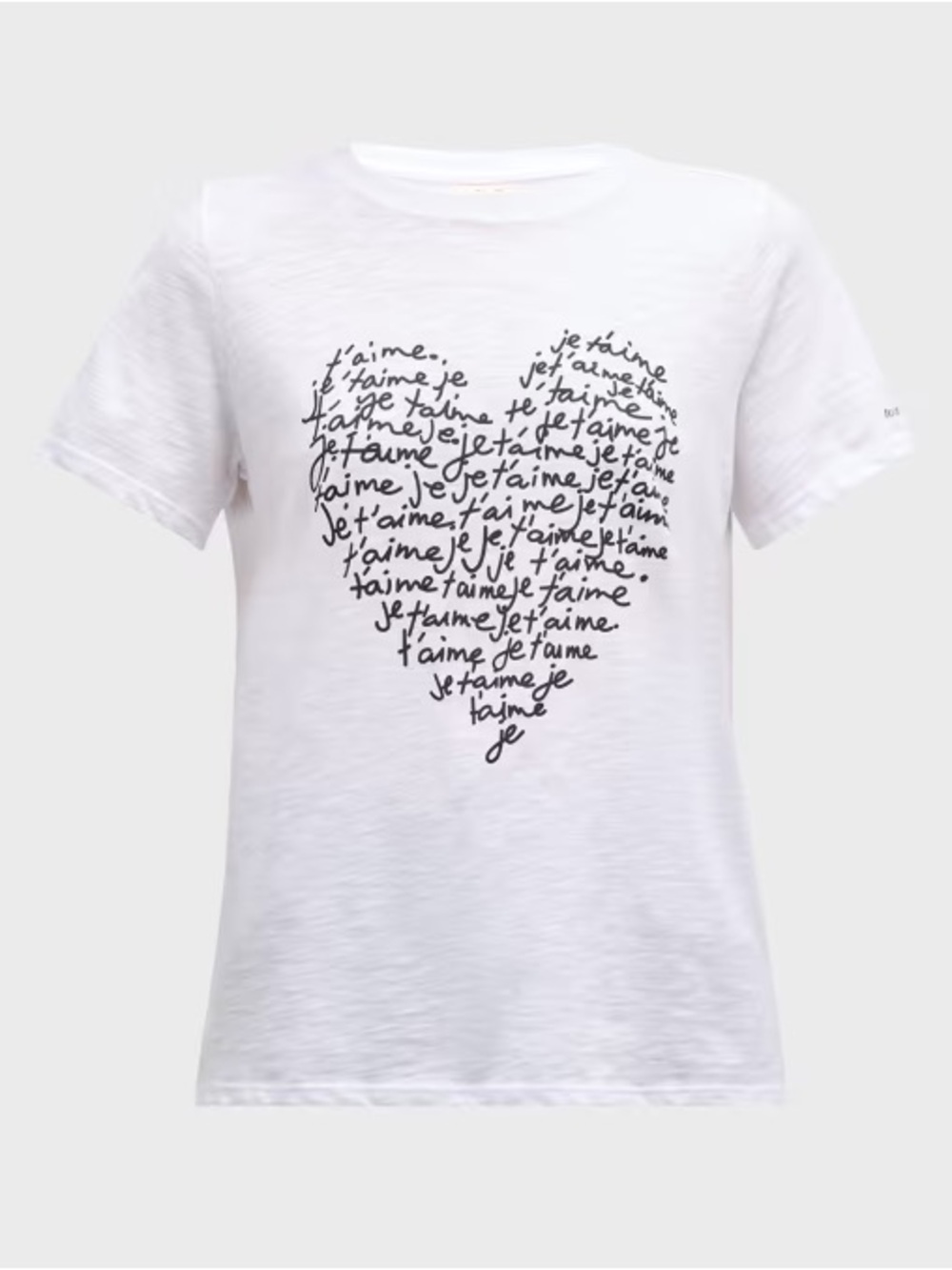 Cinq a Sept White Graphic Heart Tee - Unbranded